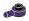 Plate 1 x 1 round with horizontal peg in Purple, Byzantium (Metallic)