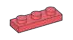 Plate 1 x 3 in Red