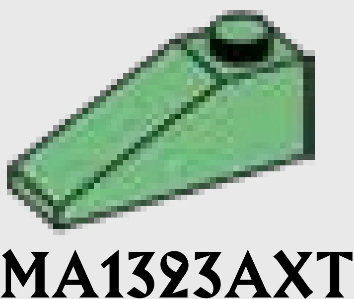 Slope brick 33 1 x 3 in Green, Vertigris (Sand Green)