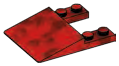 Slope plate 4 x 1 x 5 in Red (Camo)