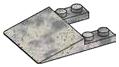 Slope plate 4 x 1 x 5 in Gray, Light (Camo)