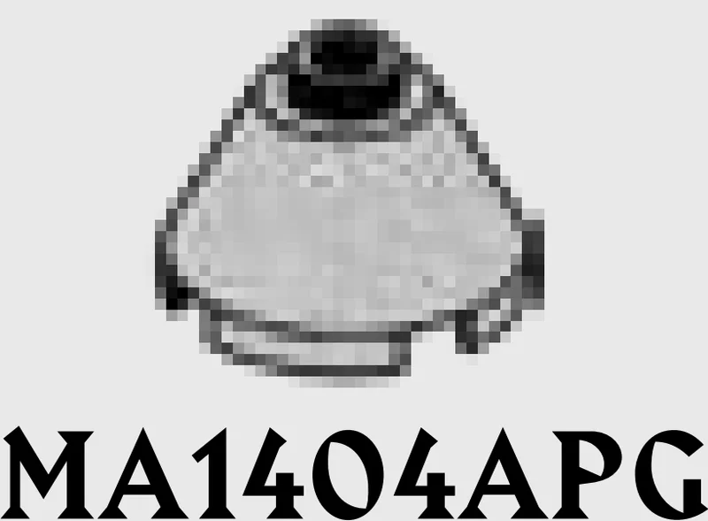 Cone 2 x 1 x 2, four holes in Gray, Steel