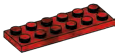 Plate 2 x 6 in Red (Camo)