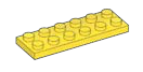 Plate 2 x 6 in Yellow