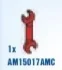 Minifig Accessory: Tool Wrench, dual-sided