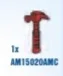 Minifig Accessory: Tool claw hammer