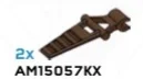 Hinge panel, small slatted vane on clip