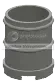 Container: barrel, small drum with hole in base in Red, Dark