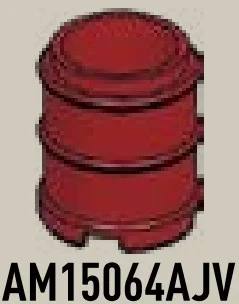 Container: barrel, small drum with hole in base in Red (Camo)