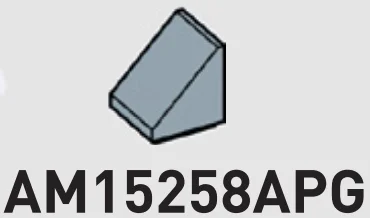 Slope 45 1 x 1 in Gray, Steel