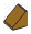Slope 45 1 x 1 in Gold, Tarnished