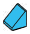 Slope 45 1 x 1 in Blue, Rich Sky