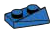 Slope plate 2 x 1, double-sloping, right in Blue