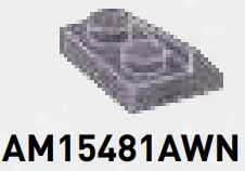 Slope plate 2 x 1, double-sloping, left in Dark Gray/Purple, Marbled