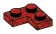 Plate 2 x 2 corner in Red (Camo)