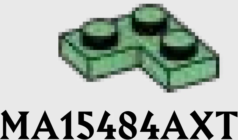 Plate 2 x 2 corner in Green, Vertigris (Sand Green)