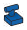 Tile Modified 1 x 1 Railing in Blue