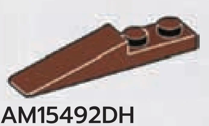 Slope plate 1 x 1 x 5 in Brown