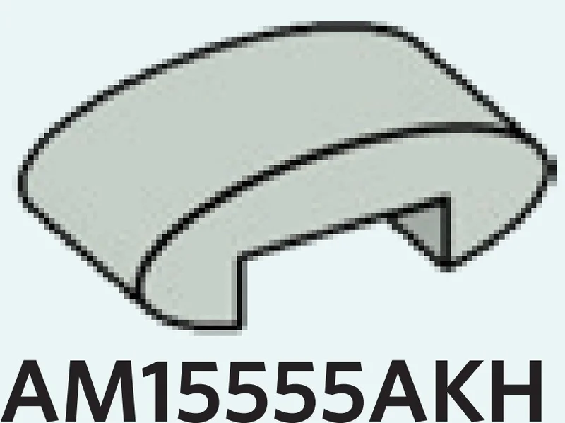Tile 1 x 2 curved top