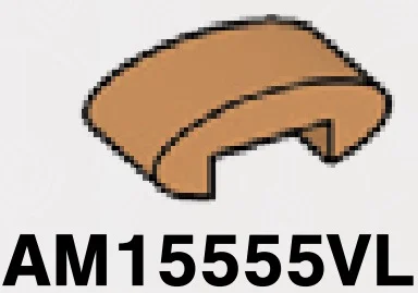 Tile 1 x 2 curved top