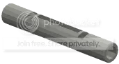 Connector 8L female:female in Gray, Light (Metallic)