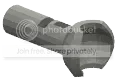 Connector 3L female with ball socket, medium in Gray, Light (Metallic)