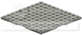 Baseplate 10 x 10 in Green, Rich Grass