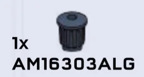 Cylinder 1 x 1 Knob fluted with small hole on top