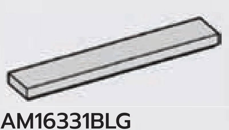Tile 1 x 6 in Gray, Dull