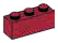 Brick 1 x 3 in Red, Dark (Flake)