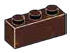 Brick 1 x 3 in Brown, Zinnwaldite