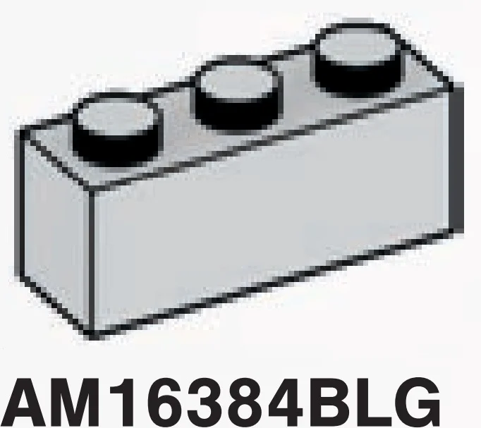Brick 1 x 3 in Gray, Dull