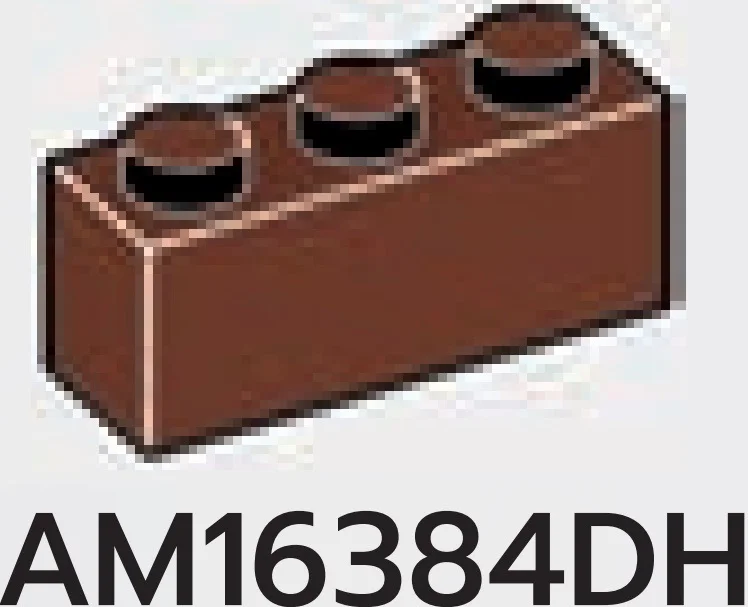 Brick 1 x 3 in Brown