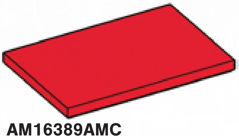 Tile 4 x 6 in Red, Flame