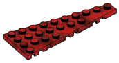 Wedge Plate 4 x 10 - Left in Red (Camo)