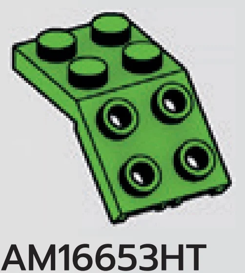 Bracket 2 x 2 - 2 x 2 sloped with studs