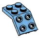 Bracket 2 x 2 - 2 x 2 sloped with studs