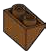 Slope brick 45 2 x 1 inverse in Brown, Rich