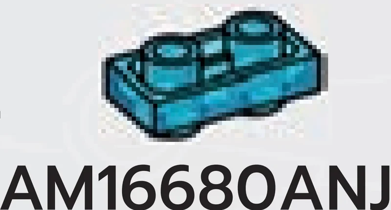 Plate 1 x 2 Connector: male:male