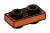 Plate 1 x 2 Connector: male:male