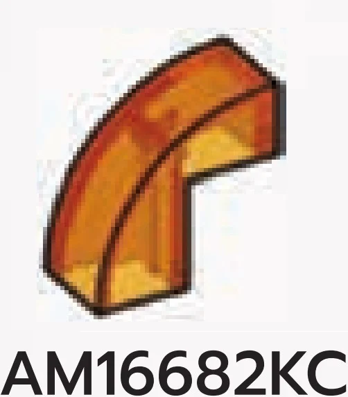 Slope Brick 1 x 2 x 2 with half-curved top