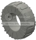 Wheel, Tire, Large: fits AM16707, all-terrain tread