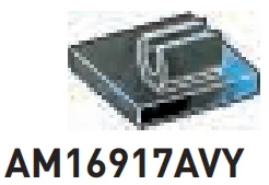Tile 2 x 2 with top-mounted horizontal clip, offset in Blue/Black, Marbled