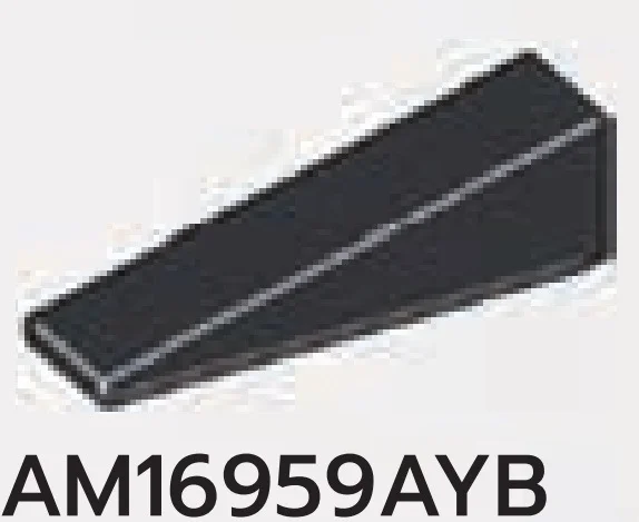 Slope brick 25 1 x 4 in Gray, Dark Charcoal