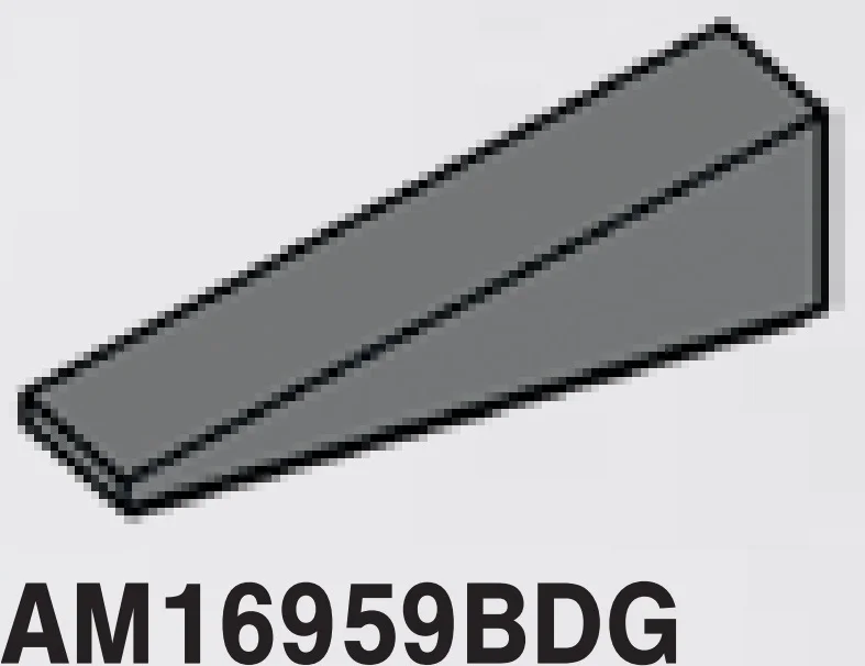 Slope brick 25 1 x 4 in Gray, Dark (Flake)