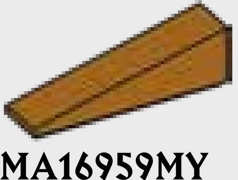 Slope brick 25 1 x 4 in Brown, Caramel