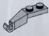 Plate 1 x 2 with downward angled hook