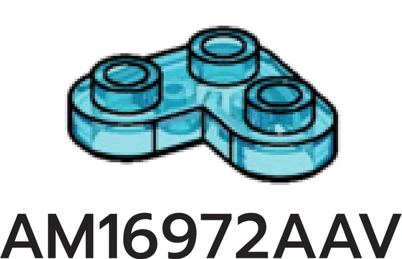 Plate Round 2 x 2 Corner w/ Rounded Corners