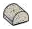 Slope 1 x 1 Curved Round Top in Gray, Light (Camo)