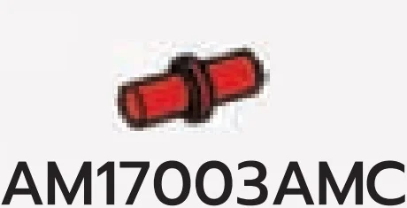 Connector: pin, small in Red, Flame
